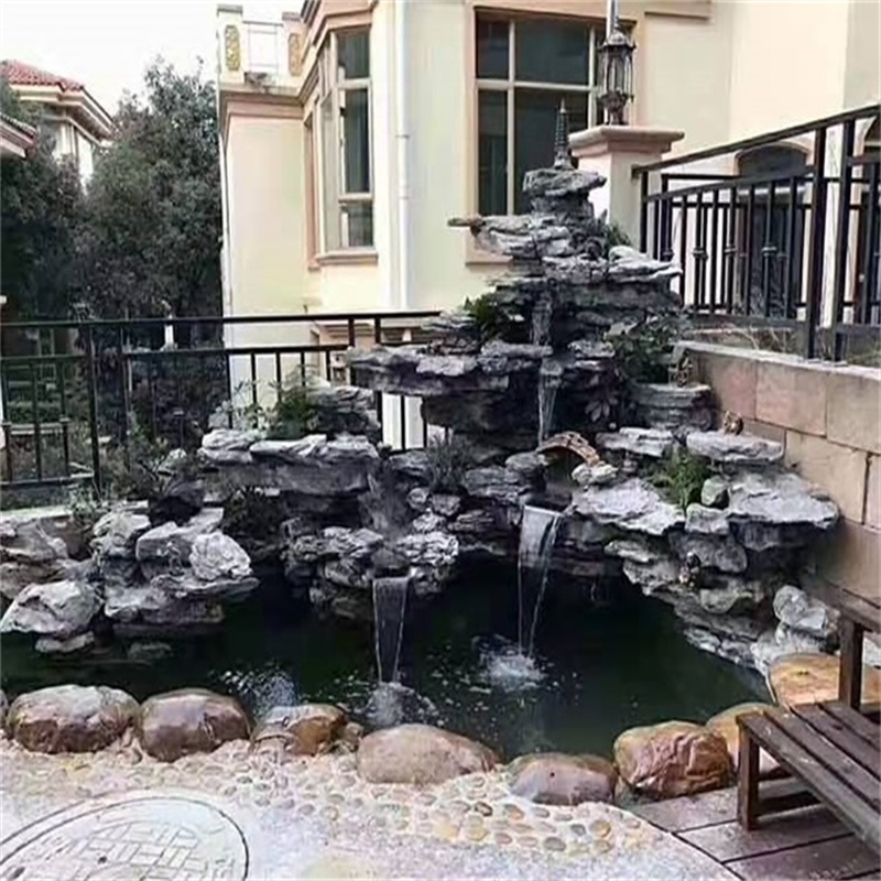 海安庭院假山鱼池造价